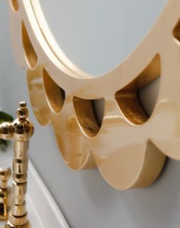 Зеркало Cezares 90x90 Foglia Oro D90 AT04.04.402